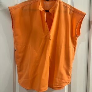 Figs PAPAYA light orange scrub top size XS